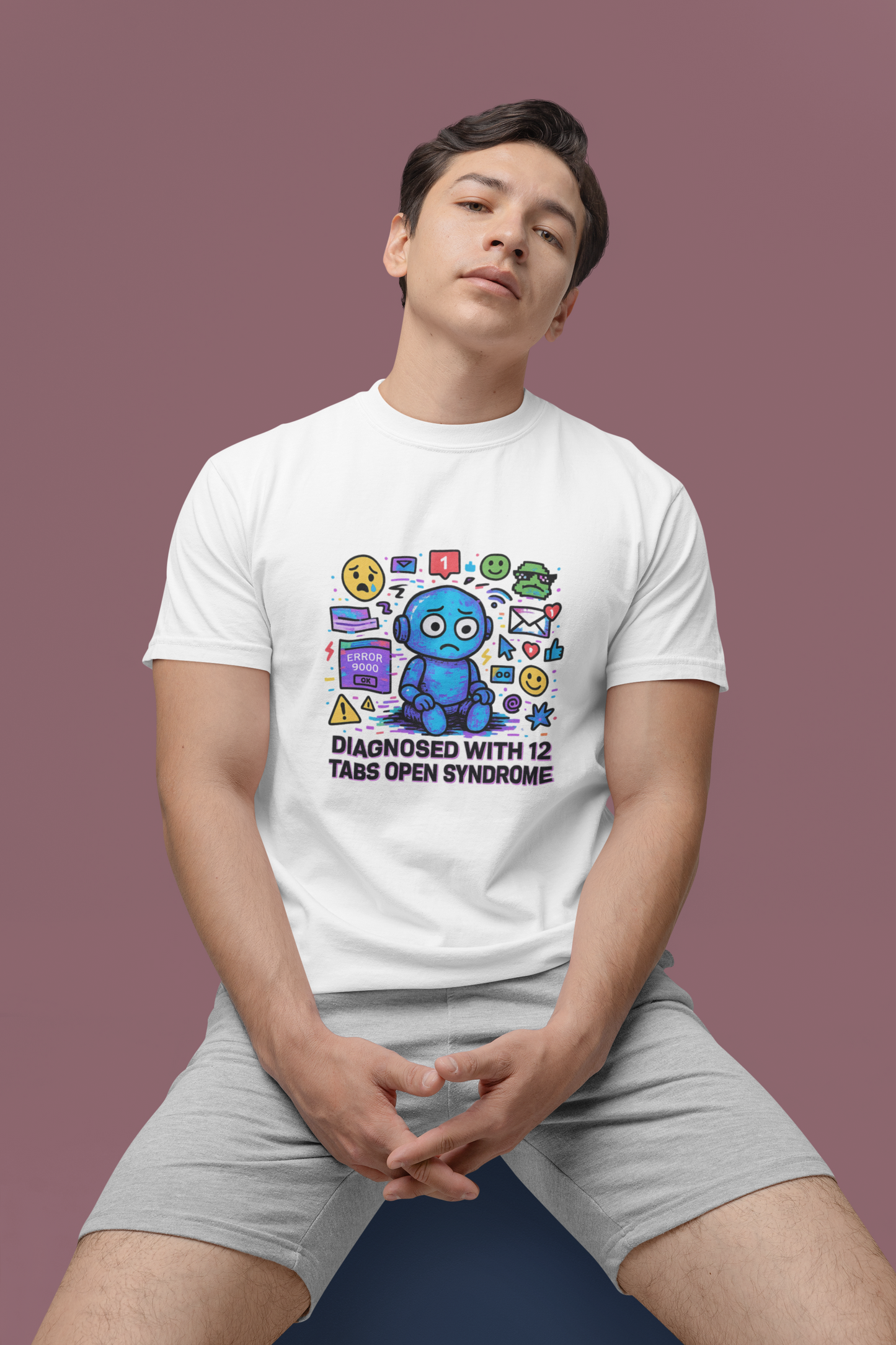 Diagnosed With 12 Tabs Open Syndrome. Unisex Tee