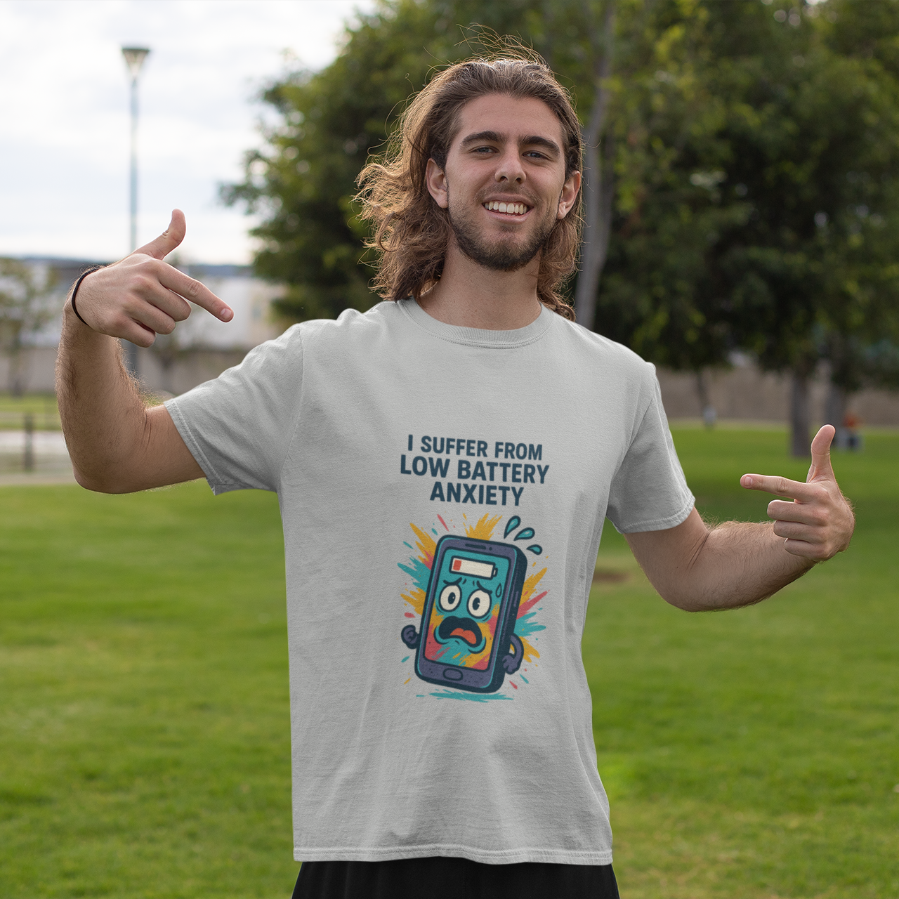I Suffer From Low Battery Anxiety. Unisex Tee