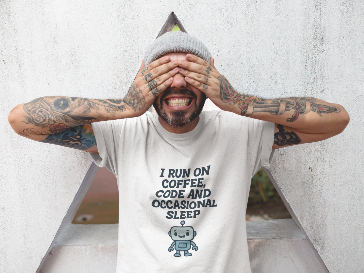 I Run On Coffee, Code, and Occasional Sleep. Unisex Tee