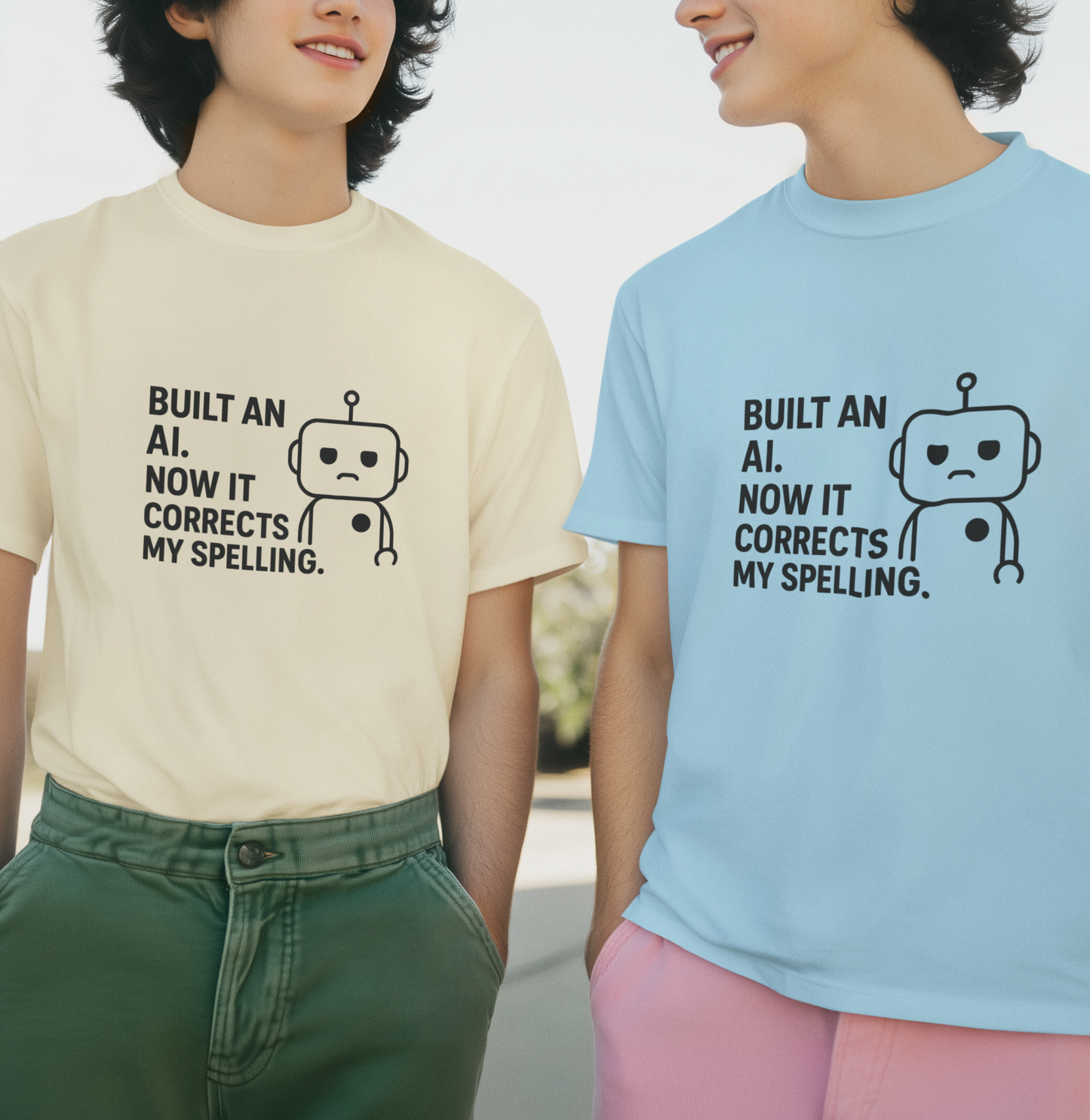 Built An AI.  Now It Corrects My Spelling.  Unisex Tee