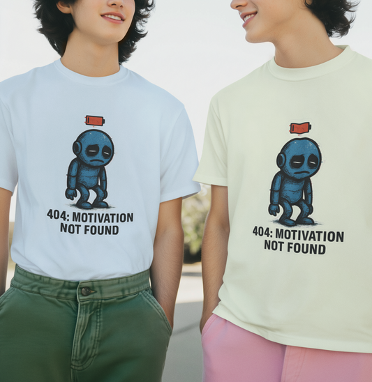 404: Motivation Not Found. Unisex Tee