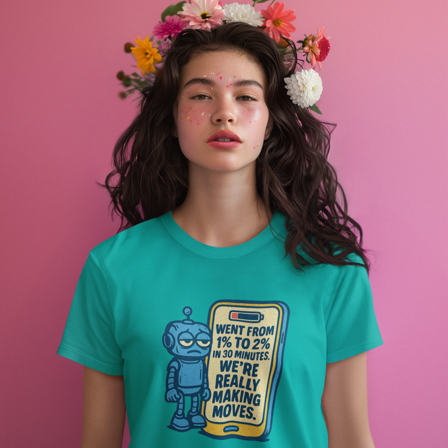 Went From 1% to 2% In 30 minutes.  We're Really Making Moves.  Unisex Tee