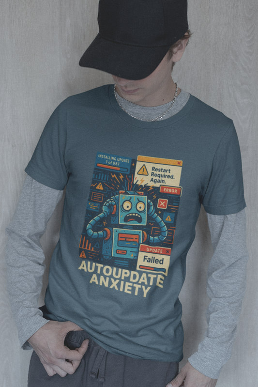 AutoUpdate Anxiety. Unisex t-shirt