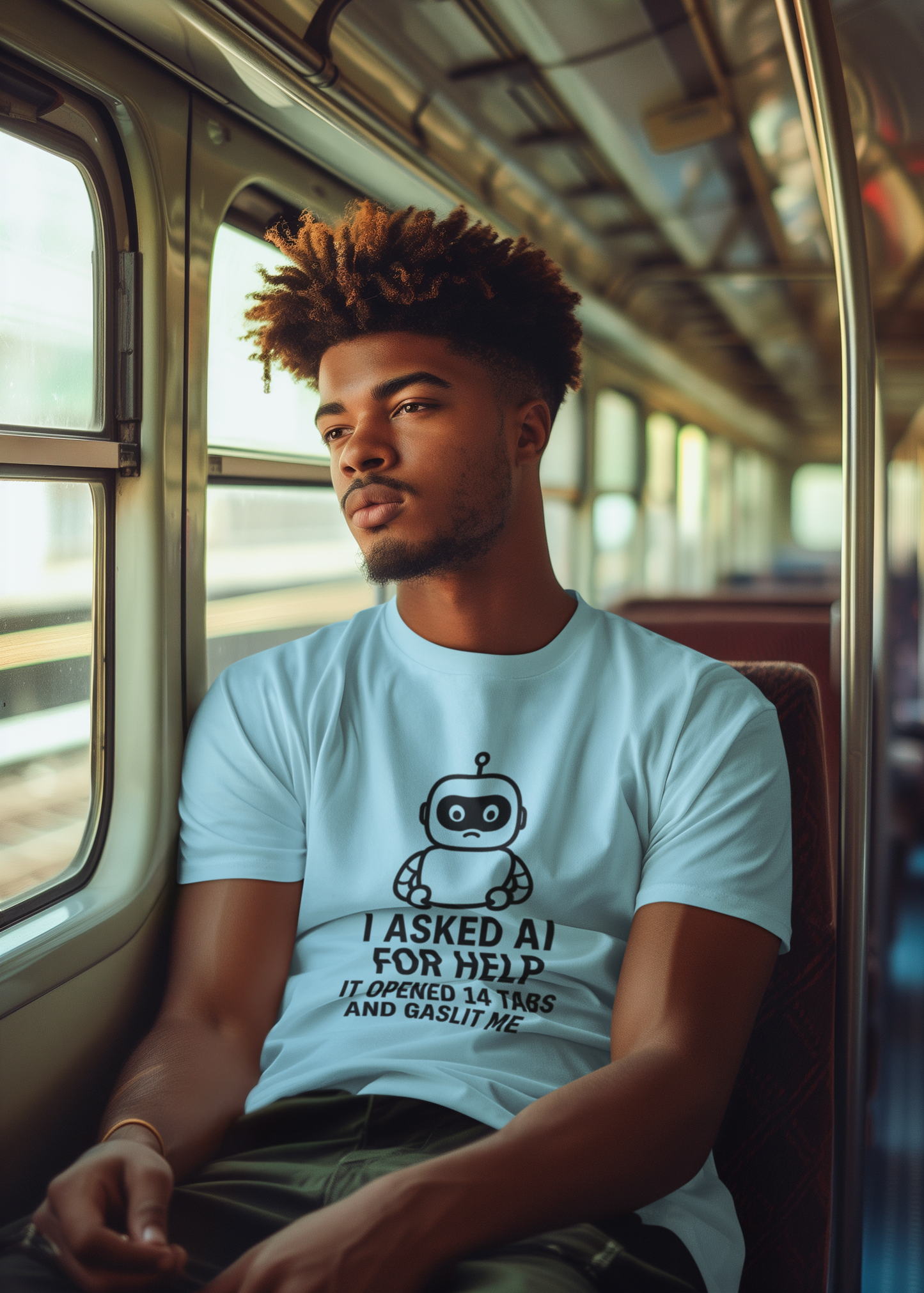 I Asked AI For Help It Opened 14 Tabs and Gaslit Me.  Unisex Tee