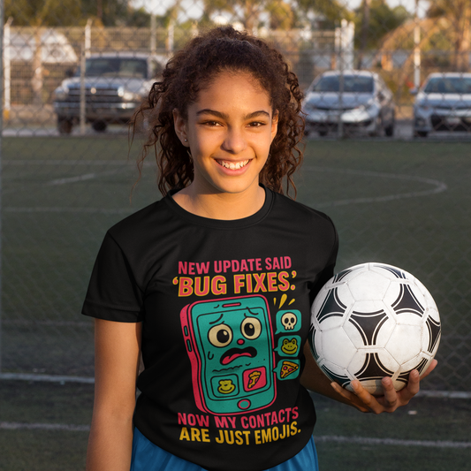New Update Said Bug Fixes. Now My Contacts are Just Emojis. – Women’s Basic Softstyle t-shirt