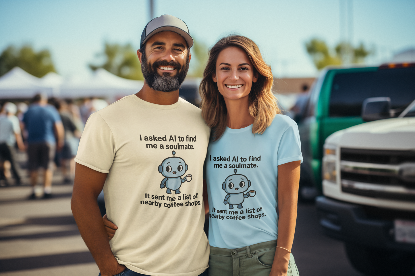I Asked AI to Find Me a Soulmate. It Sent Me a List of Nearby Coffee Shops. Unisex t-shirt