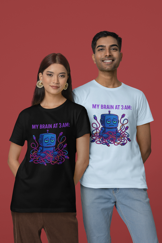 My Brain at 3 AM. Unisex t-shirt