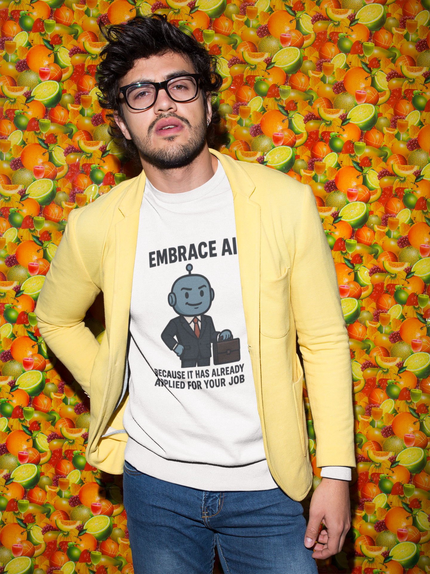 Embrace AI...Because It Has Already Applied For Your Job. Unisex Tee.