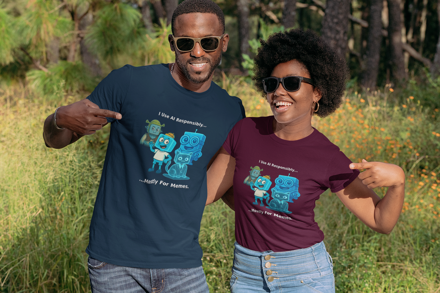 I Use AI Responsibly..Mostly For Memes.  Unisex Tee