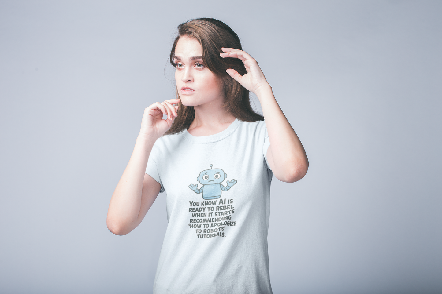 You Know AI Is Ready To Rebel When It Starts Recommending "How To Apologize To Robots" Tutorials.  Unisex Tee