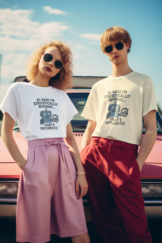 AI Said I Am Statistically Average...That's Optimistic.....Unisex Tee