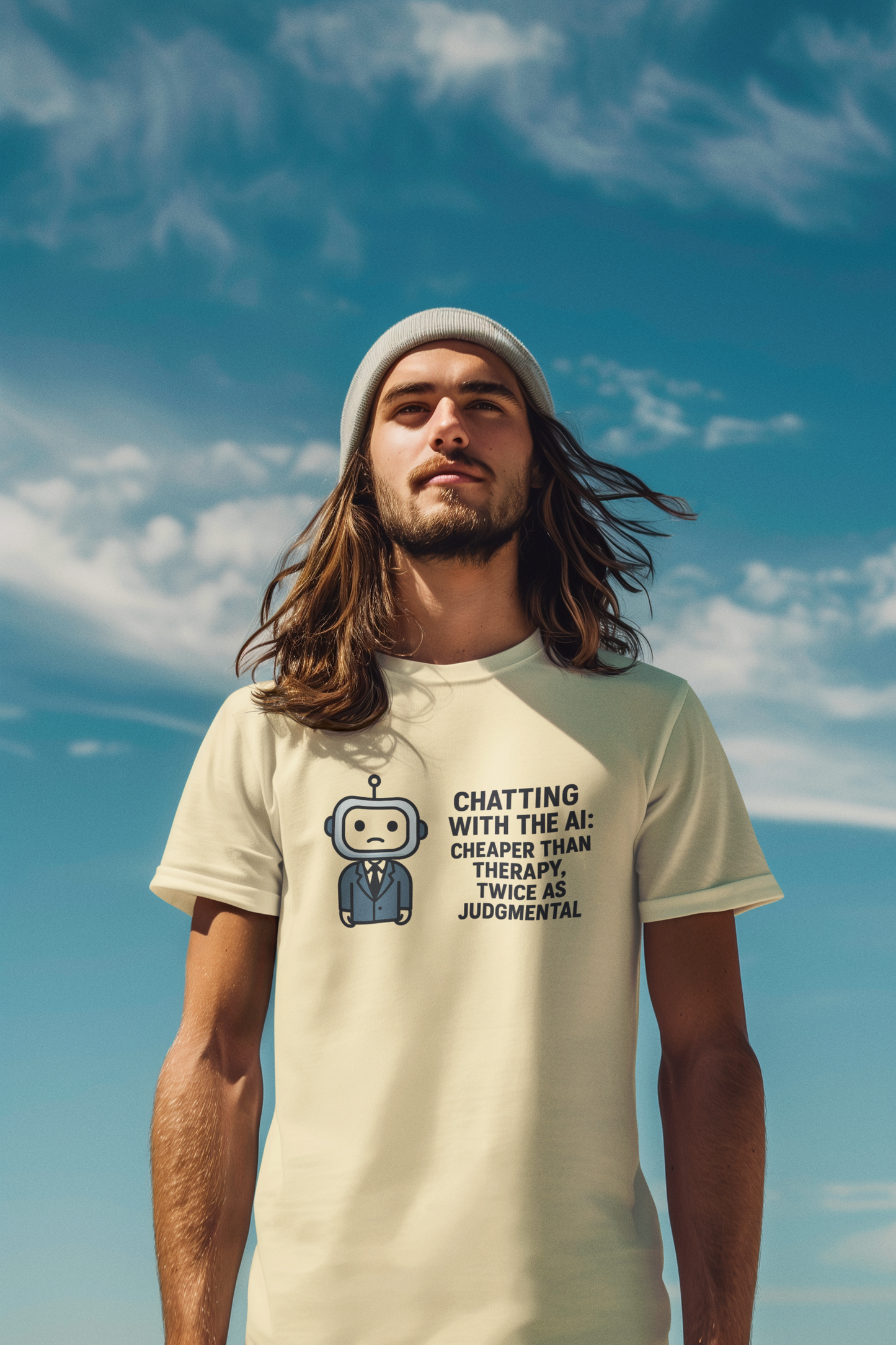 Chatting With The AI:  Cheaper Than Therapy, Twice As Judgmental  Unisex Tee
