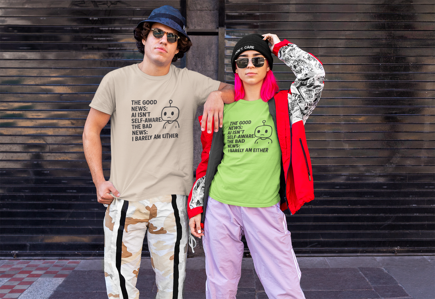 The Good News:  AI Isn't Self-Aware.  The Bad News:  I Barely Am Either.  Unisex Tee