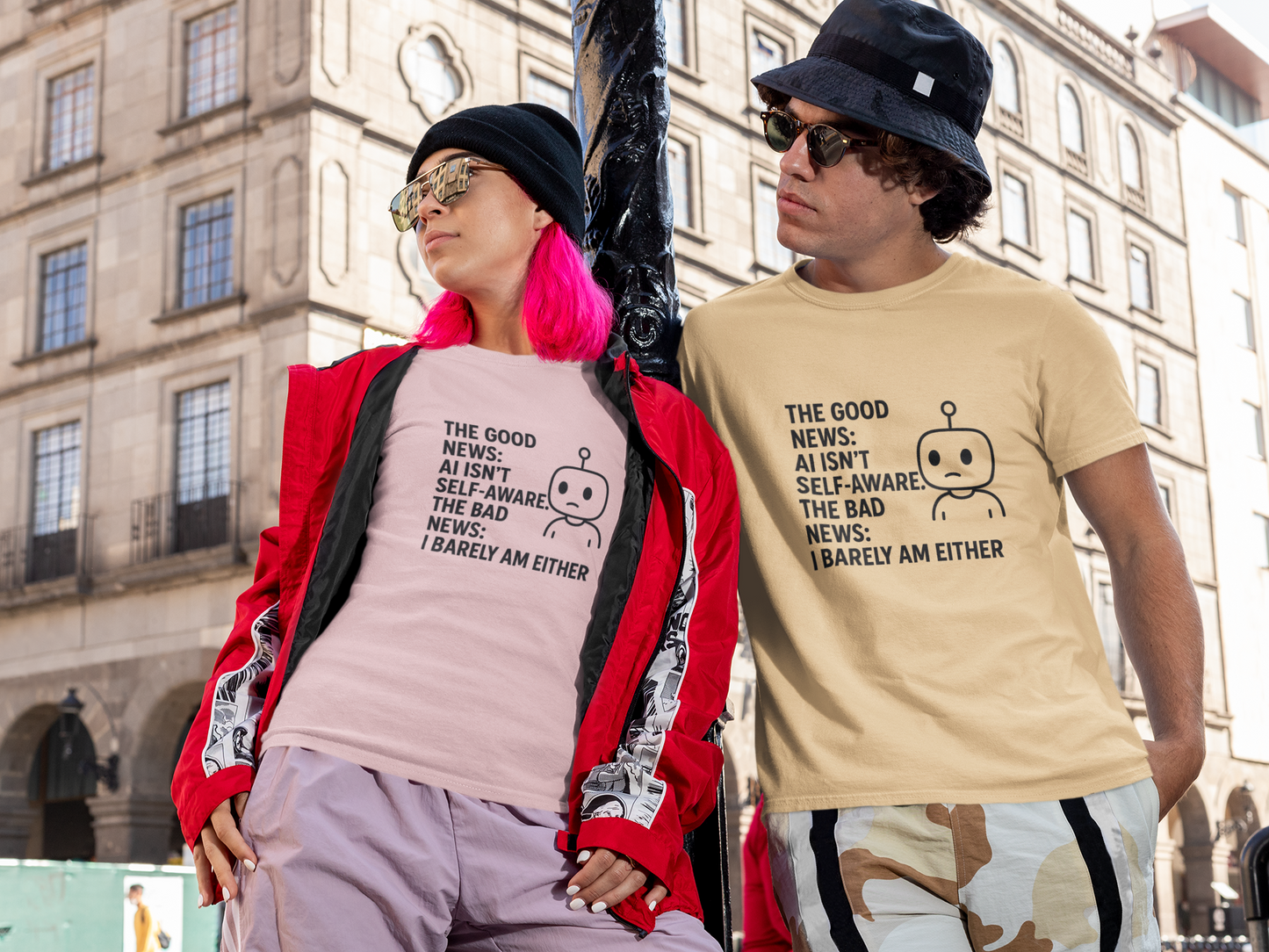 The Good News:  AI Isn't Self-Aware.  The Bad News:  I Barely Am Either.  Unisex Tee