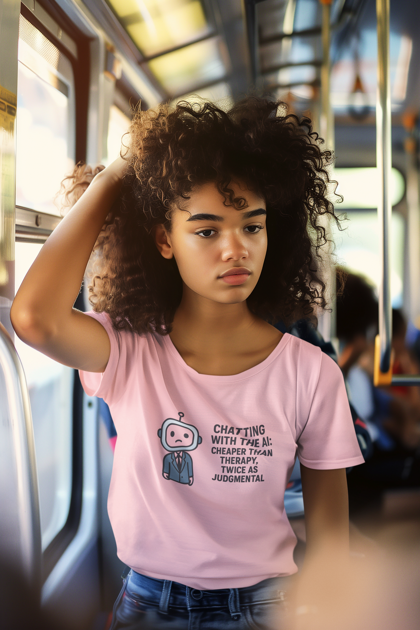 Chatting With The AI:  Cheaper Than Therapy, Twice As Judgmental  Unisex Tee