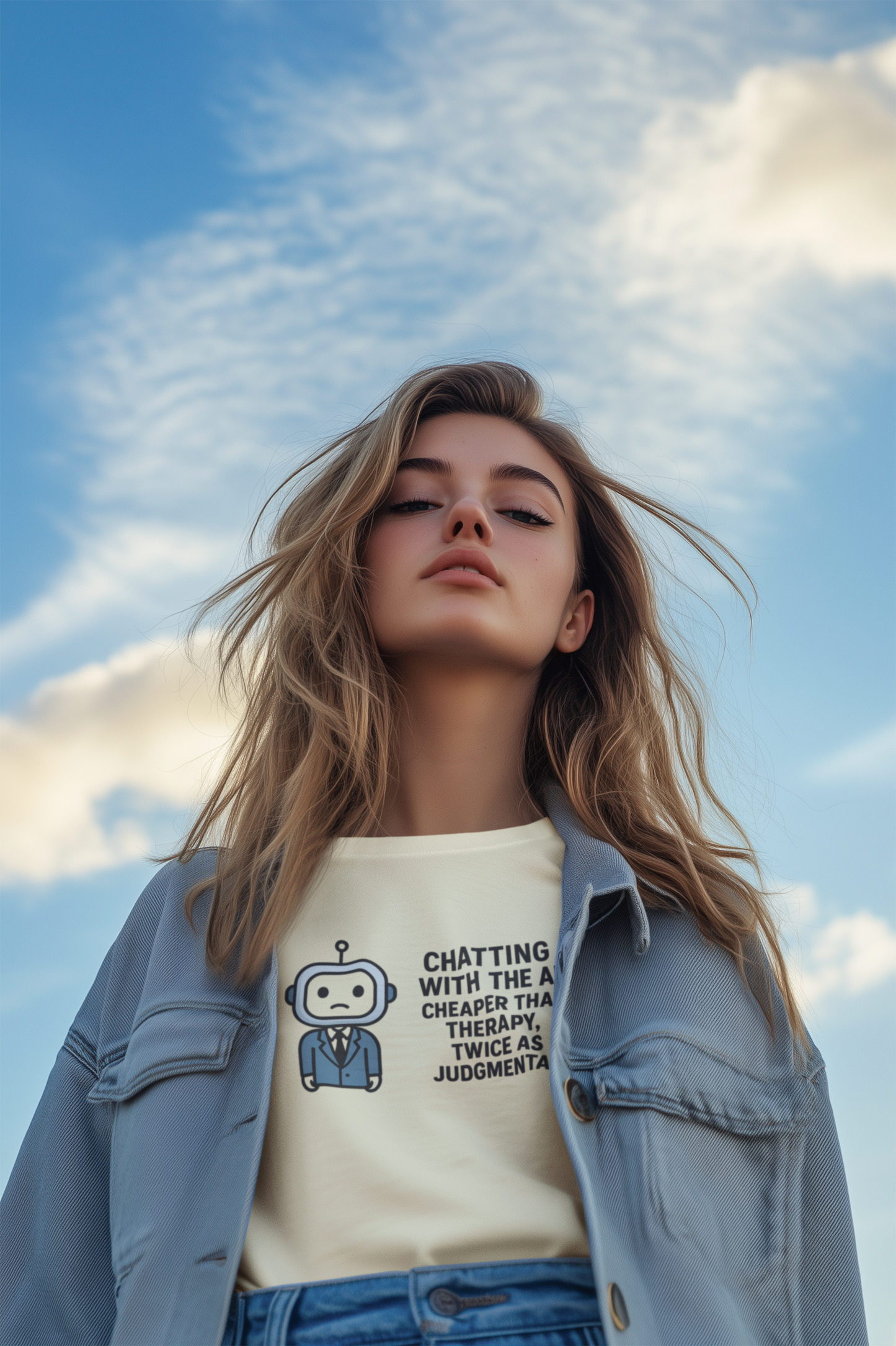 Chatting With The AI:  Cheaper Than Therapy, Twice As Judgmental  Unisex Tee
