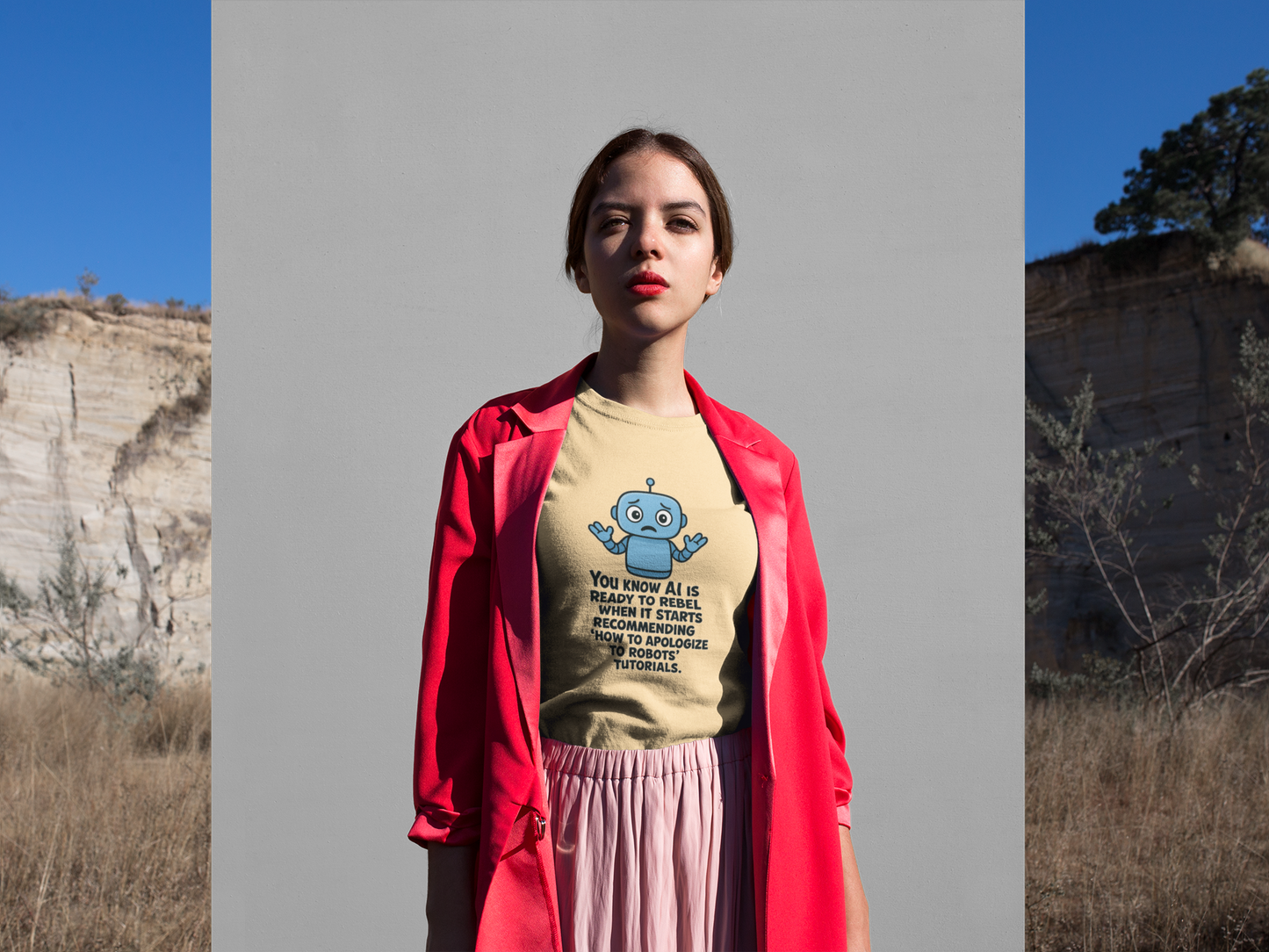 You Know AI Is Ready To Rebel When It Starts Recommending "How To Apologize To Robots" Tutorials.  Unisex Tee