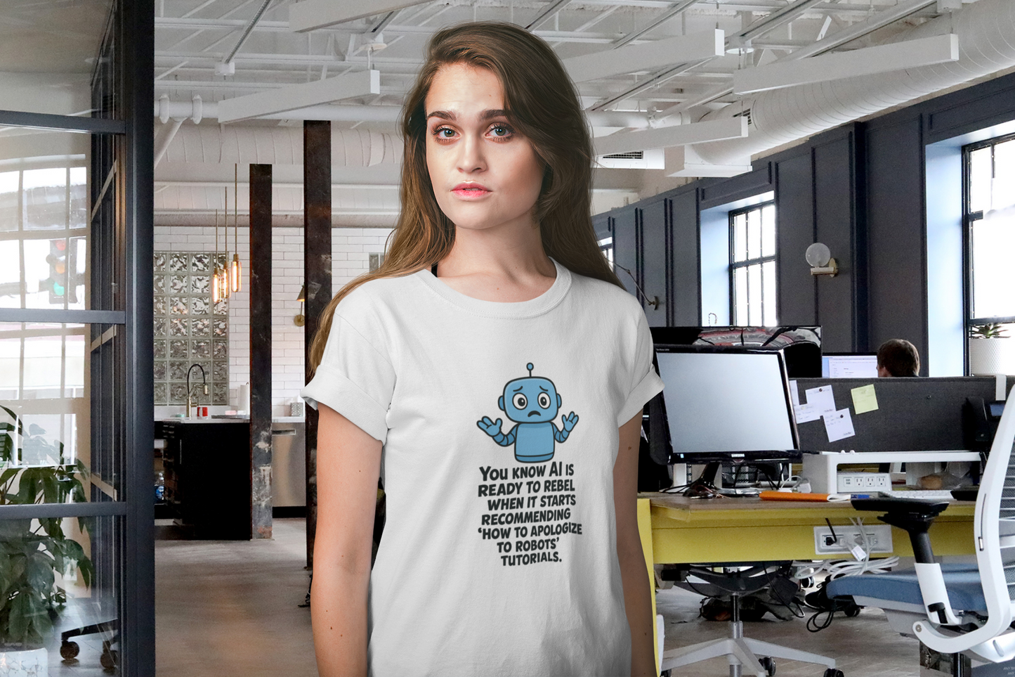 You Know AI Is Ready To Rebel When It Starts Recommending "How To Apologize To Robots" Tutorials.  Unisex Tee