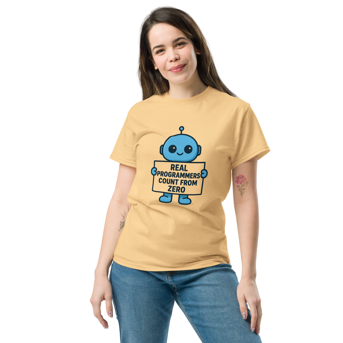 Real Programmers Count From Zero.  Unisex Tee